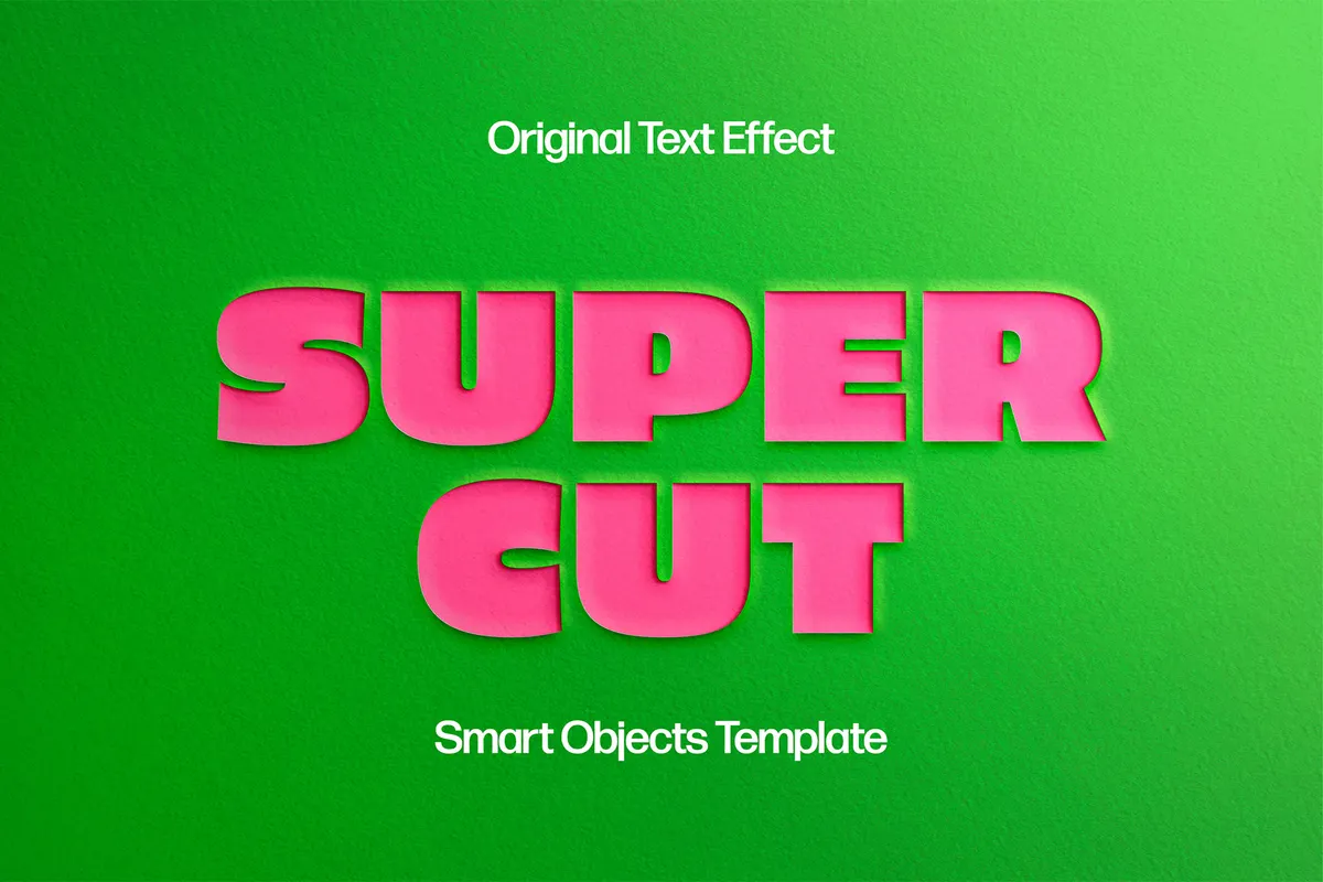 Super Paper Cut Out Text Effect