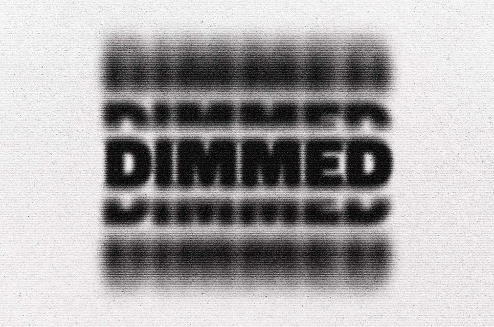 Bad Print Scanner Text Effect