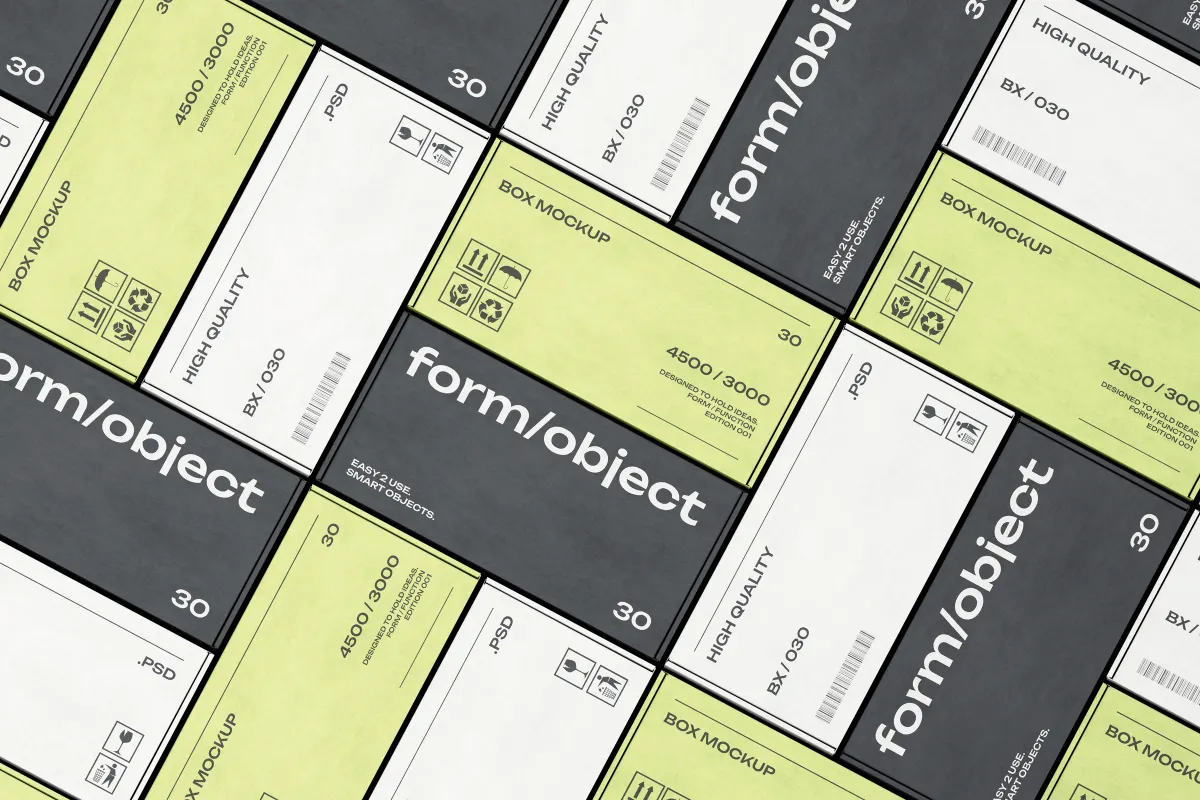 50-in-1 Box Mockup Bundle
