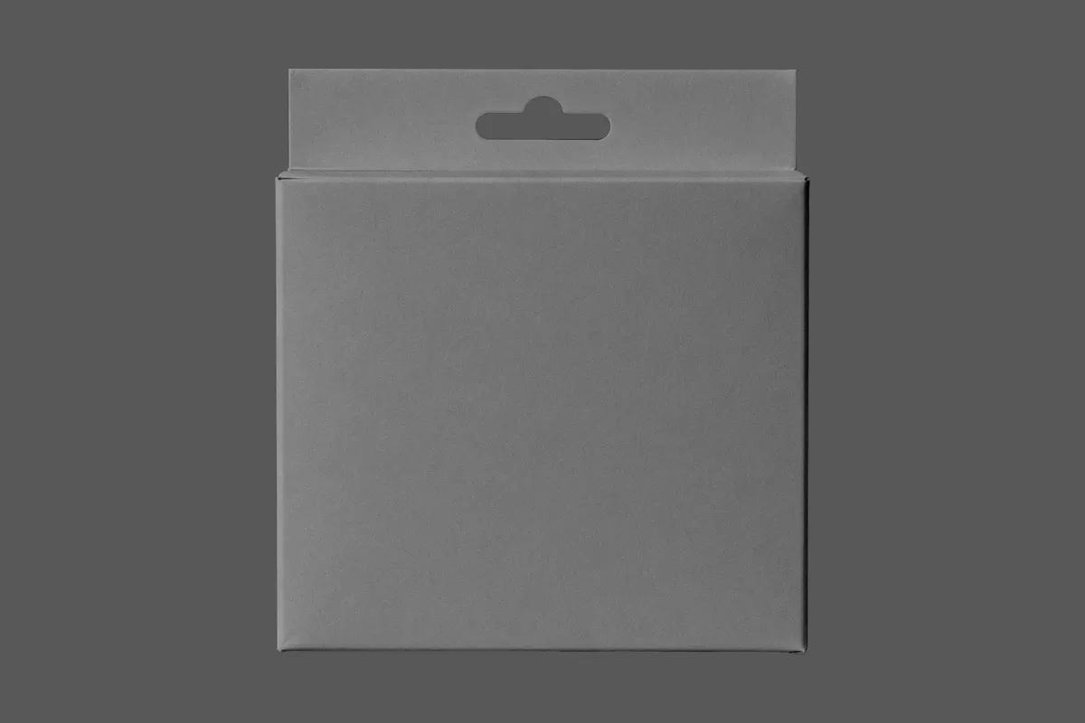 Retail Hanging Box Mockup