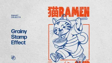 Grainy Stamp Ink Effect