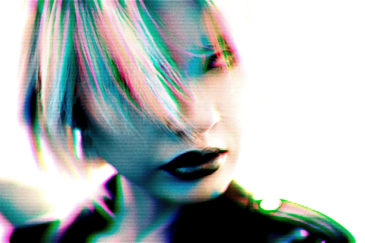 Split Glitch Photo Effect