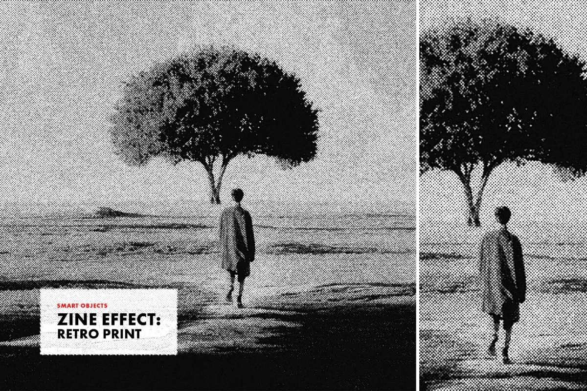 Retro Noisy Print Effect