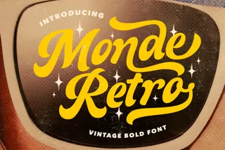 Monde Retro — Vintage Bold Font