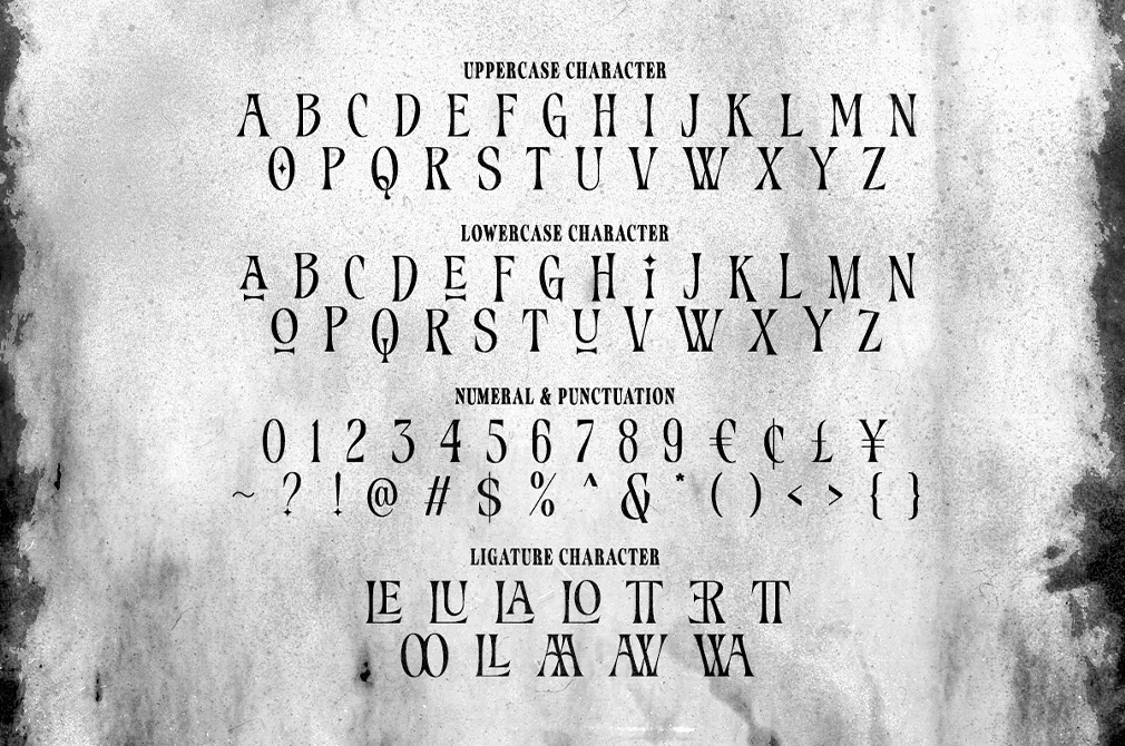 Mystery House — Horrific Serif