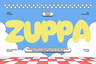 Zuppa - Playful Bubble Font