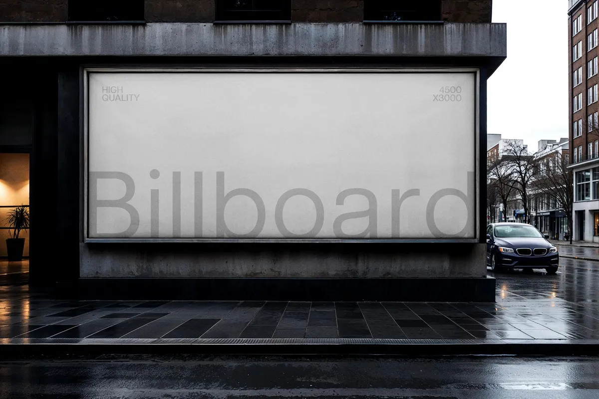 Urban Billboard Mockup