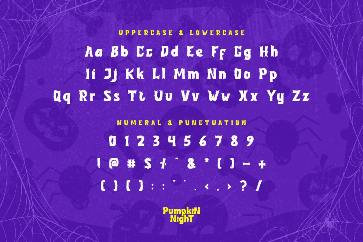 Pumpkin Night - Spooky Display Font