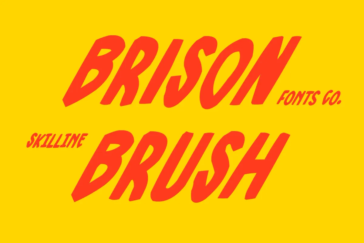 SFC Brison Brush - Vintage Display Font
