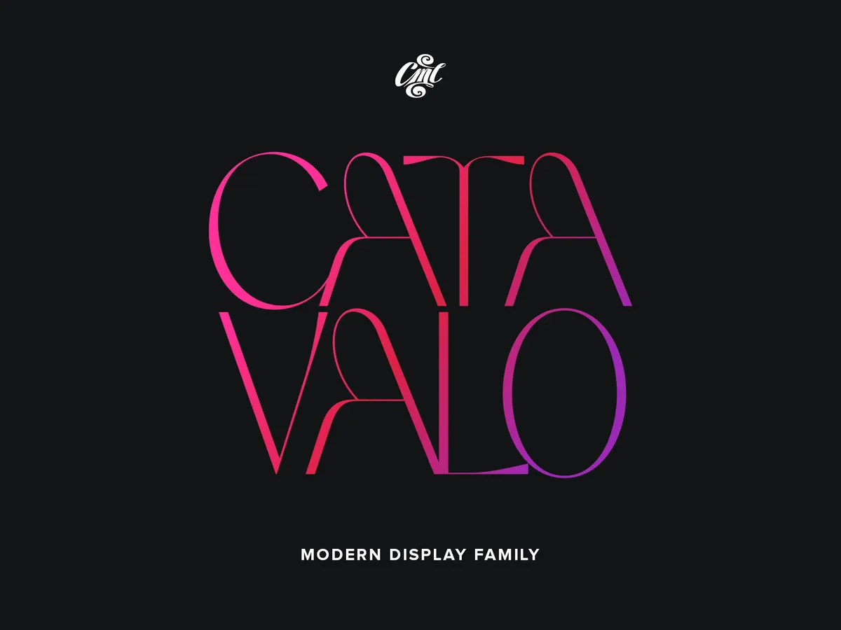 Catavalo Modern Display Font Family