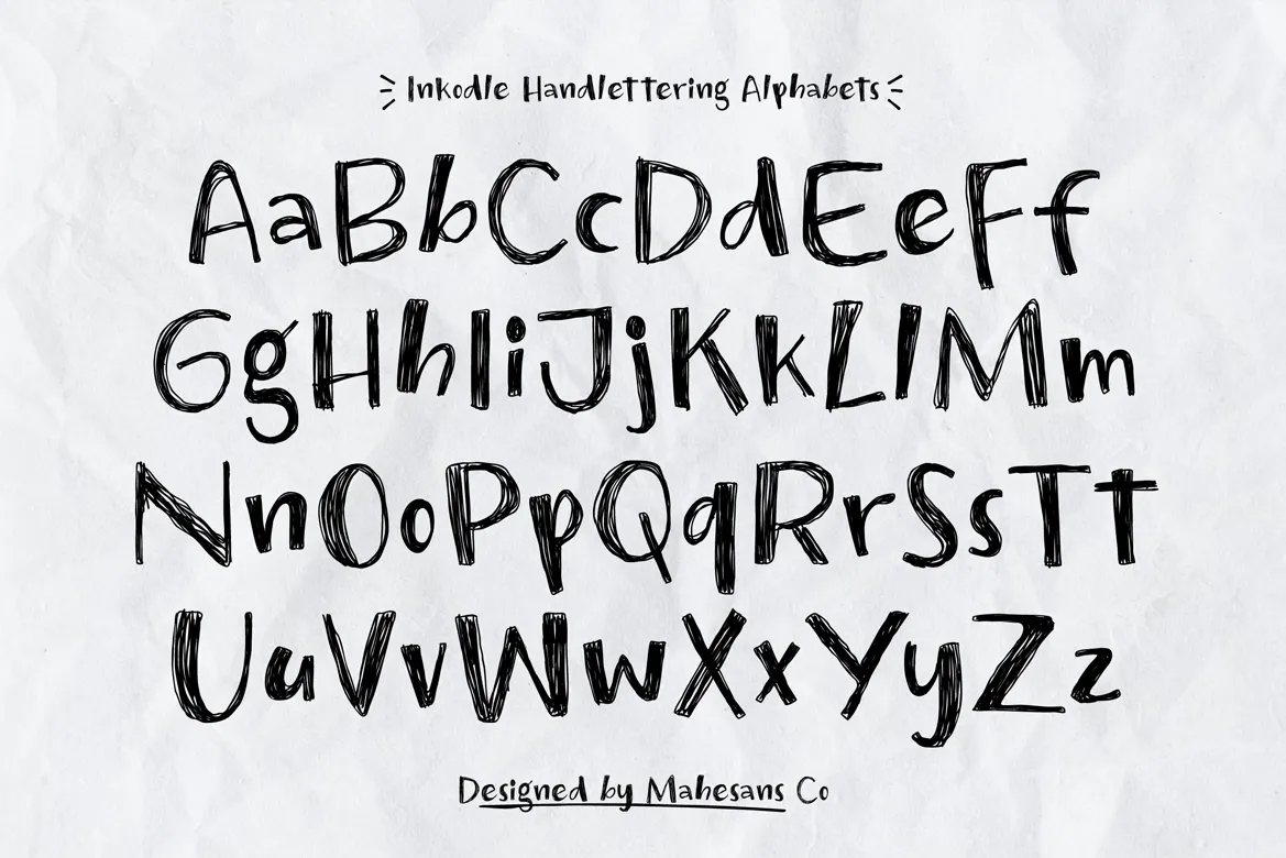 Inkodle – Handwritten Sketch Font