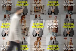 Wheat-Pasted Posters Mockup