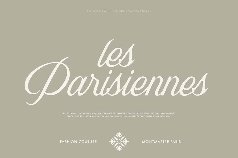 Seasons Script Font