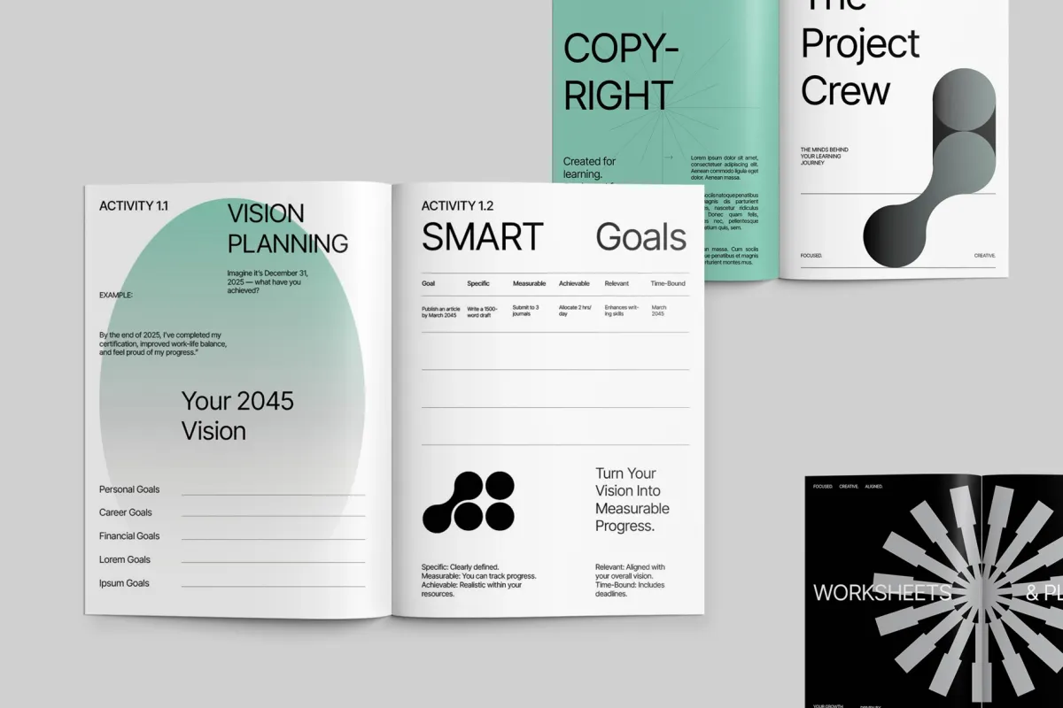 Canva Template - Creative Course Workbook