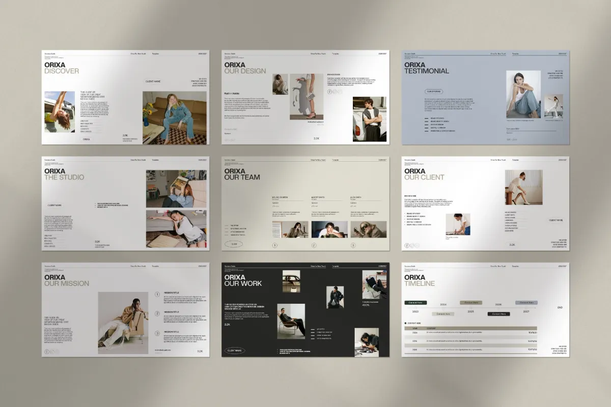 Orixa Service Guide Presentation Template