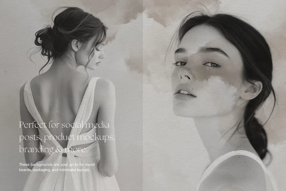 Greige Watercolor Texture Backgrounds