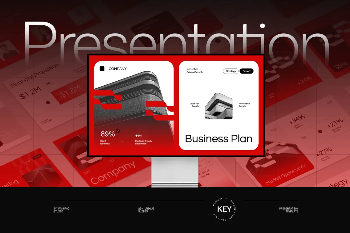 Modern Business Plan Presentation for Keynote
