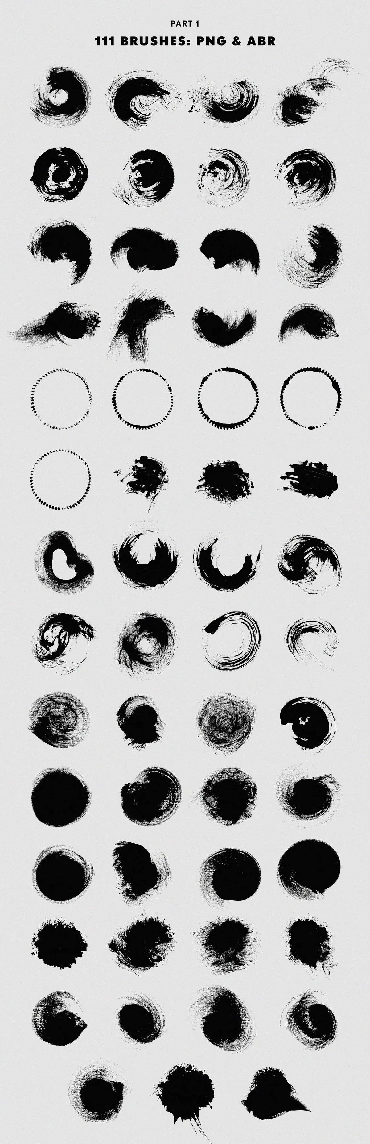 Swirls & Strokes Photoshop Brushes