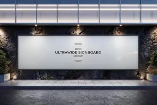 Outdoor Signboard Mockup
