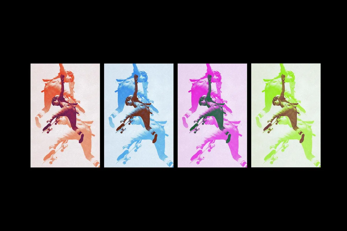 Colorful Exposure Poster Effect