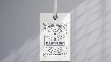 Apparel Tag Logo Mockup