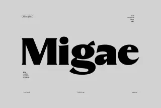 Migae – Elegant Modern Serif Display Font