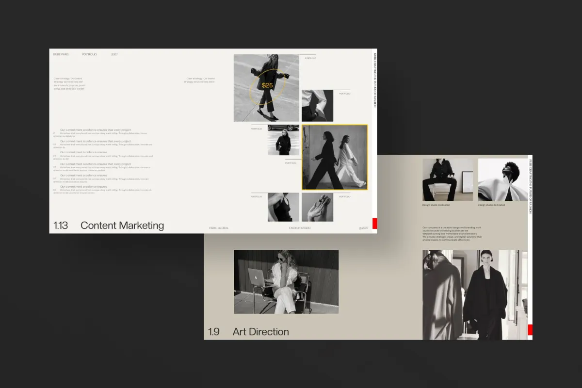 RUBE - Fashion Portfolio Presentation Template