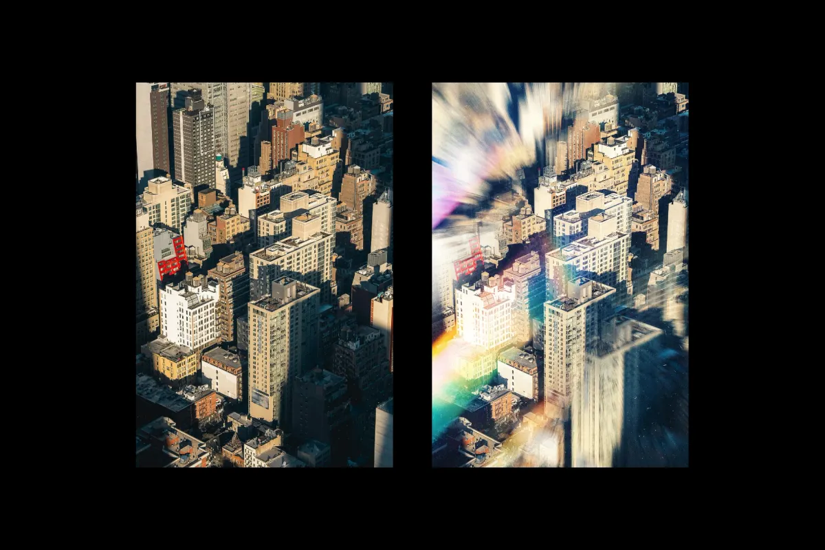 Prism Rainbow Poster Photo Effect