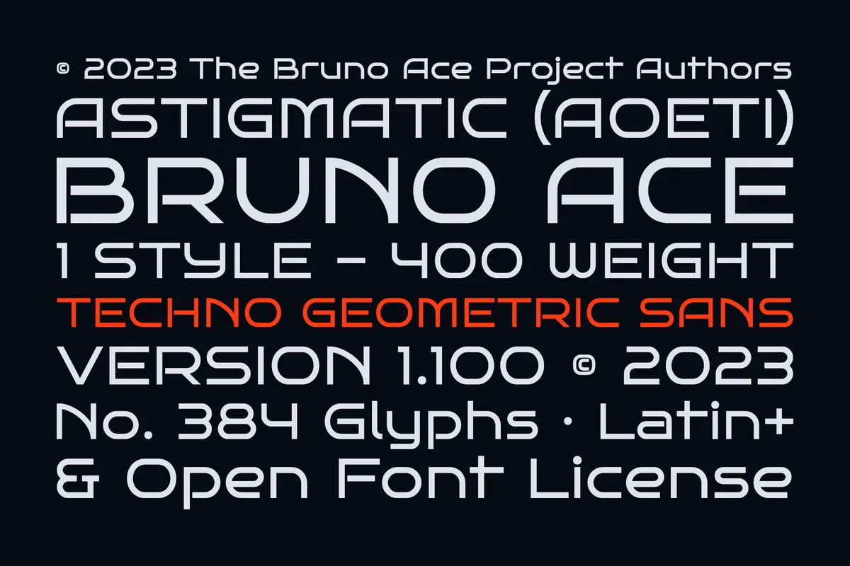 Bruno Ace - Free Geometric Sans