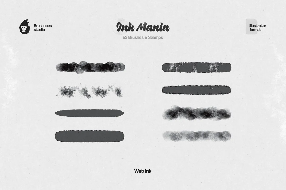 Ink Mania Illustrator Brushes