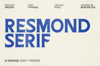 Resmond - Vintage Display Serif Font