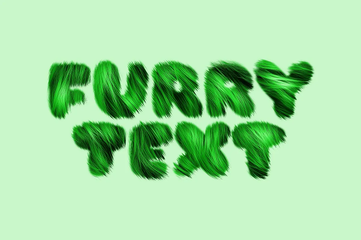 Soft Furry Text Effect