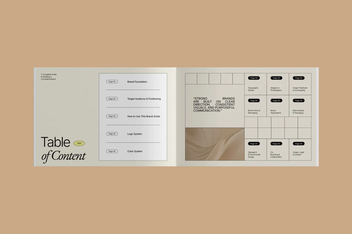 Brand Style Guidelines Template InDesign