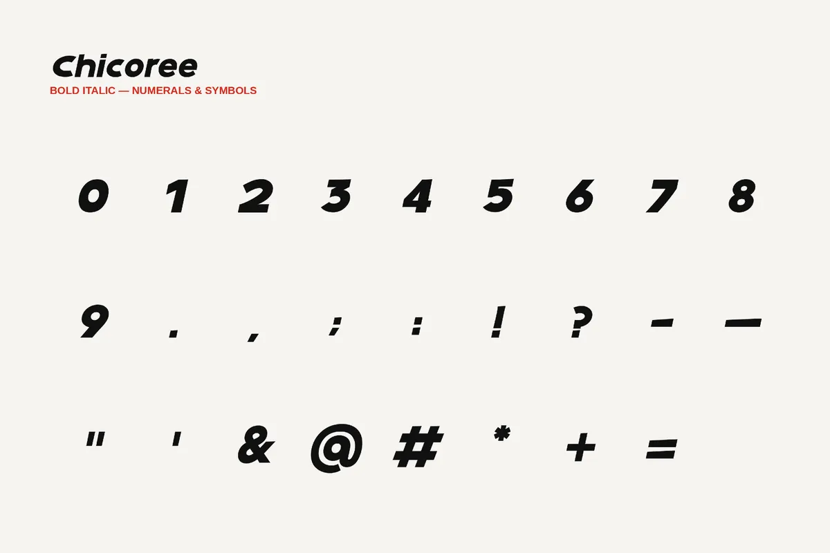 Chicoree - 1950s Font