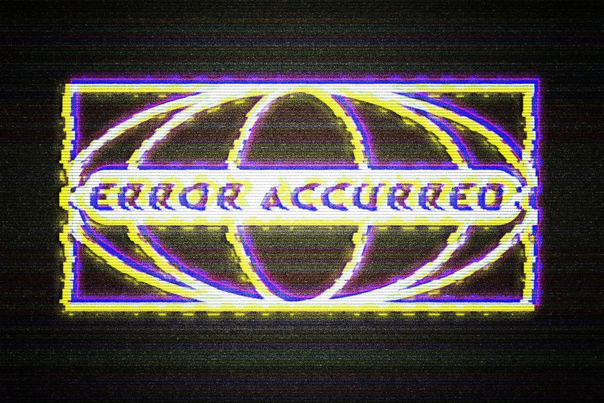 VHS Error Glitch Effect