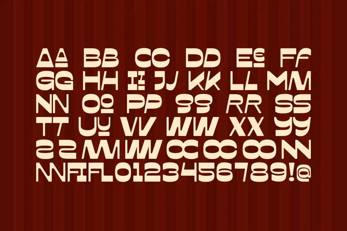 Immanuel - Retro Reverse Food Font