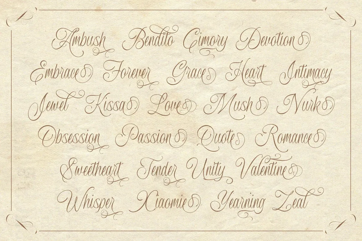MAULIEDA REMIGHE — Elegant Wedding Script Font