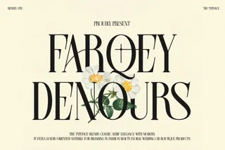 Farqey Denours - Luxury Serif Display Font