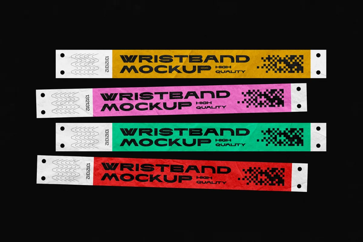 Event Wristband Mockups Bundle