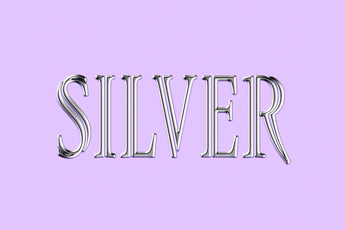Elegant Chrome Text Effect