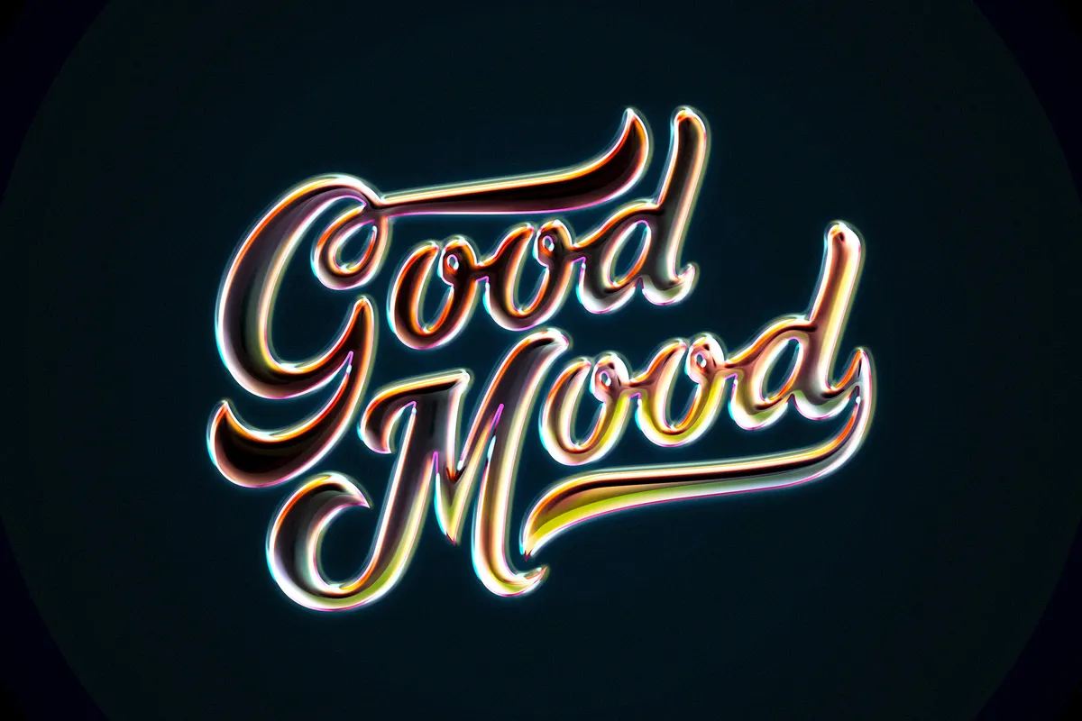 Original Chrome Style Text Effect