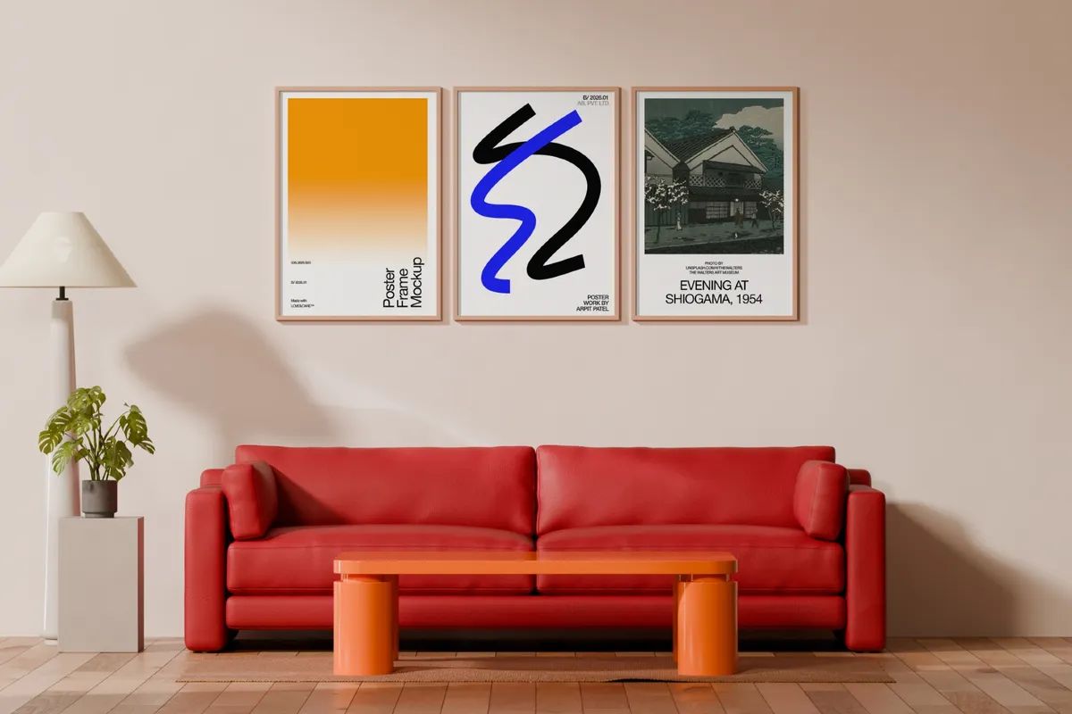 A3 Poster Frame Mockup