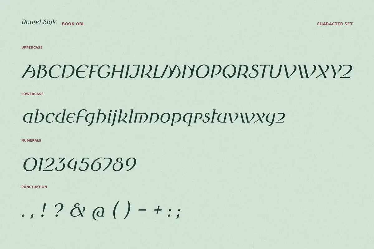 Round Style Fantasy Typeface