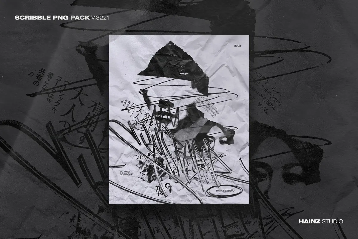 Scribble v3221 | 90 PNGs