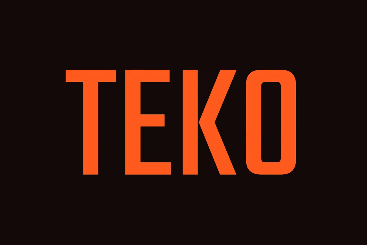 Teko - Movie Poster Font Family