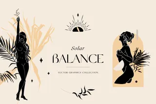 Solar Balance Vector Graphics
