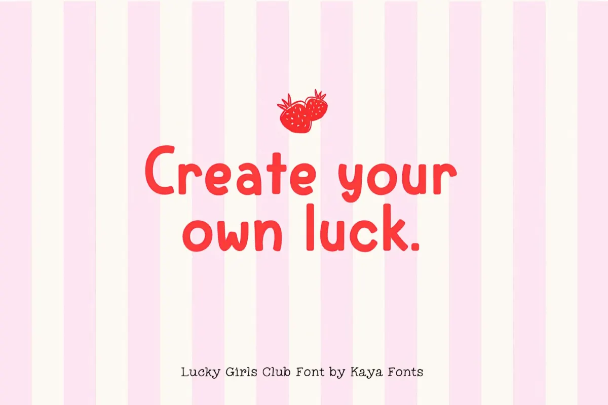 Lucky Girls Club Handwritten Sans