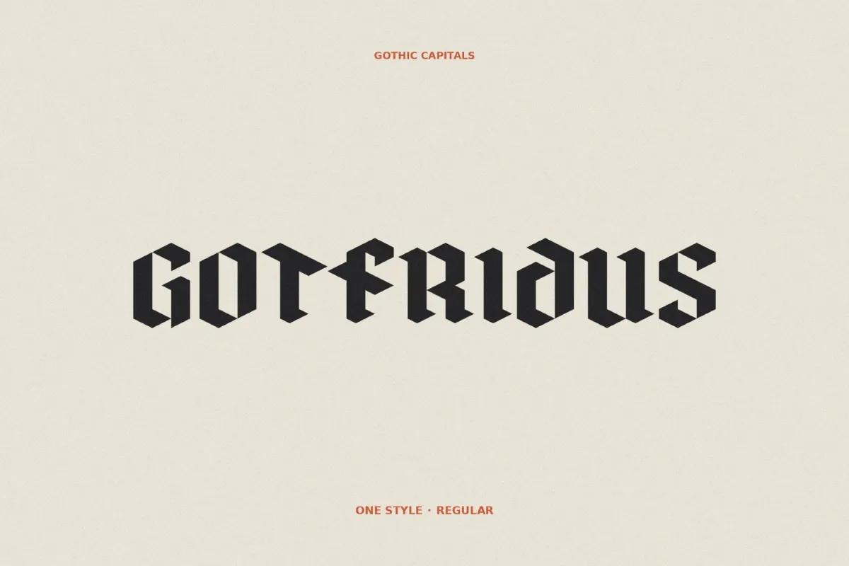 Gotfridus - Medieval Gothic Font