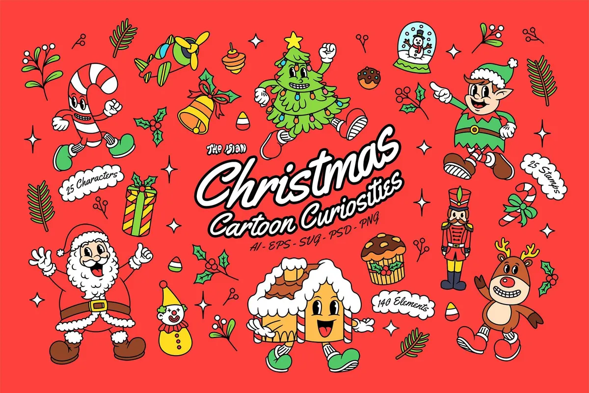 Christmas Cartoon Curiosities — Graphics