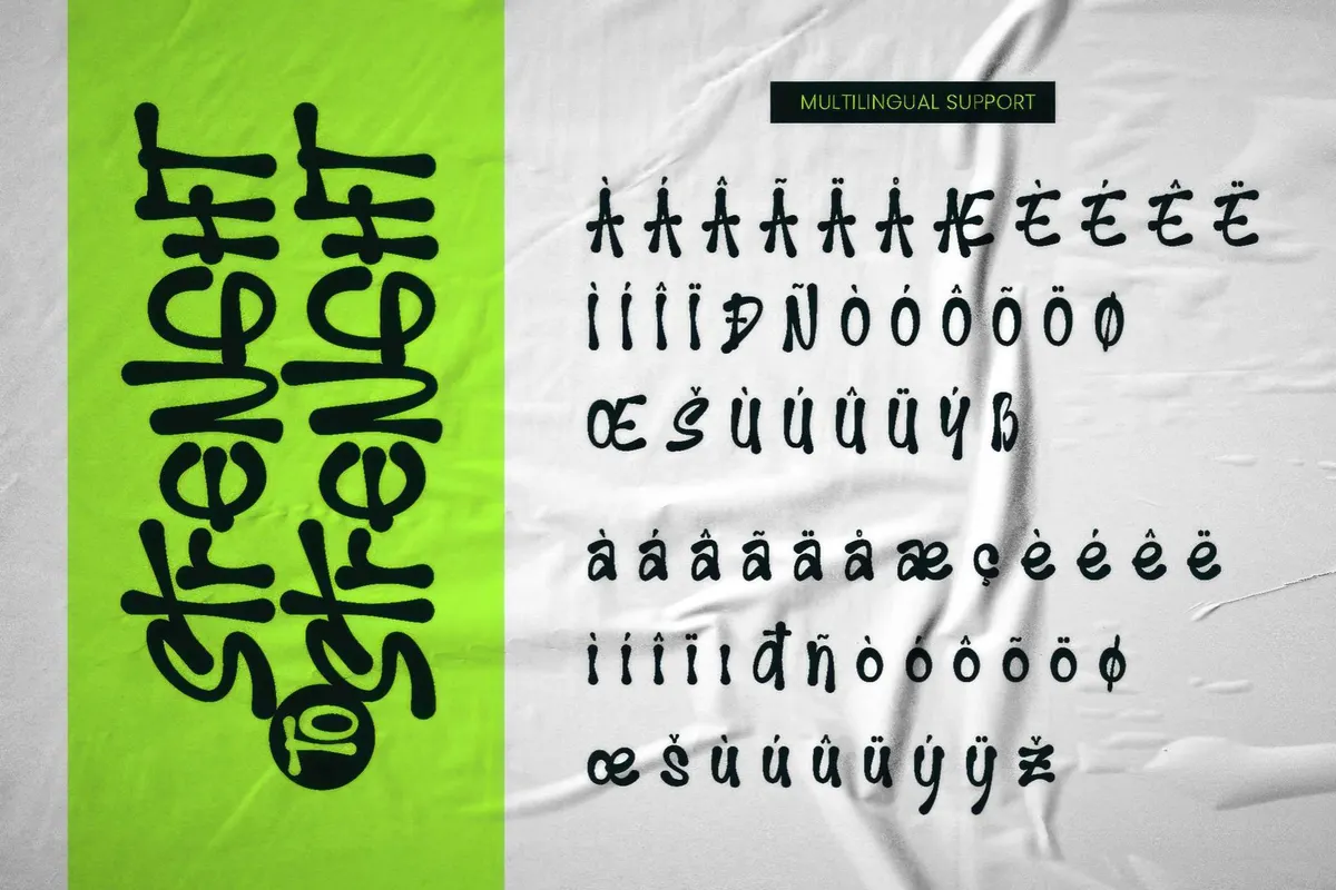 Strenght to Strenght | Hand Scratch Font